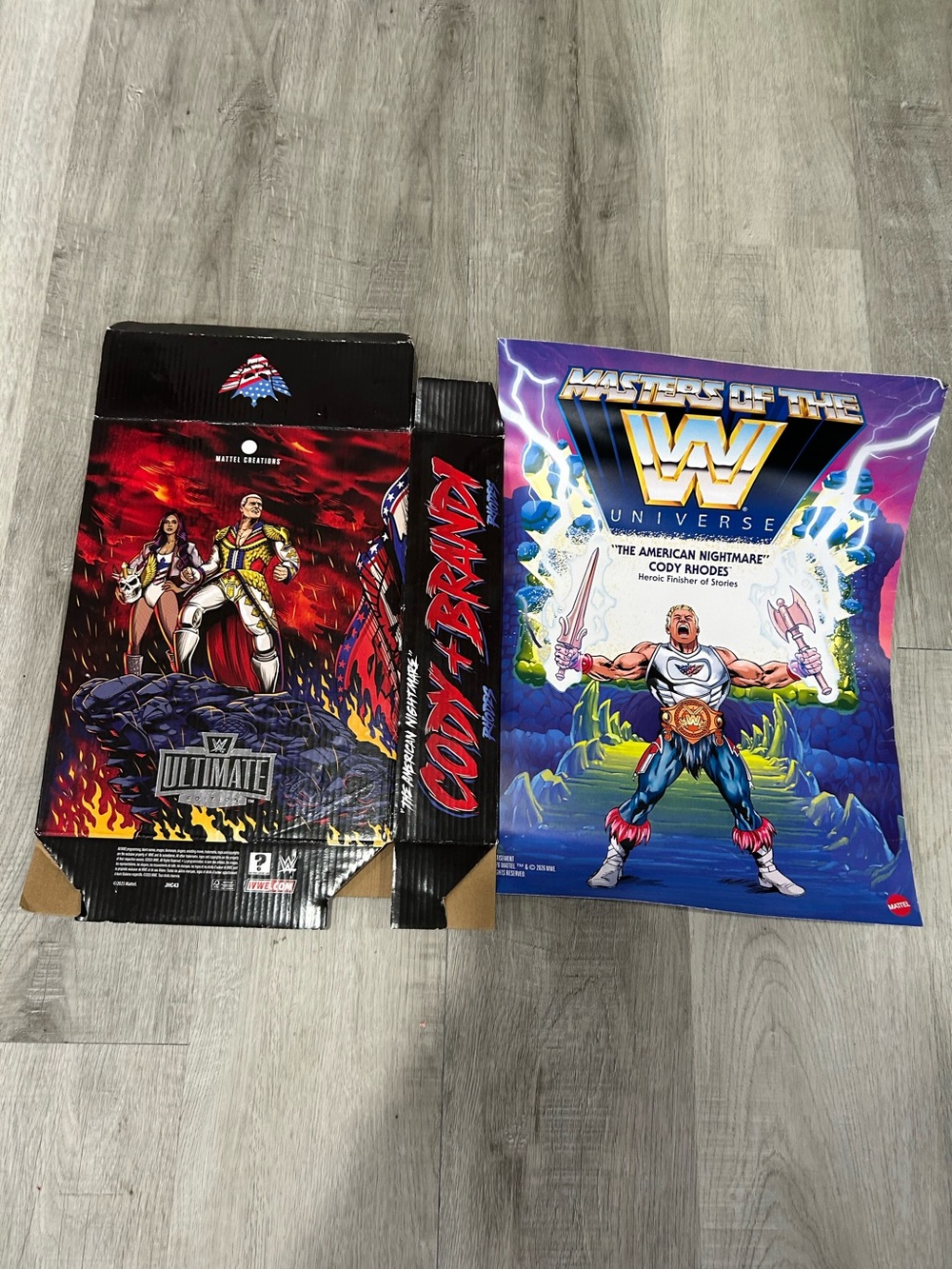 WWE Mattel Cody Rhodes poster & box art!